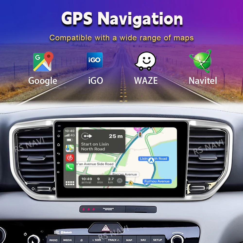 Android 15 Carplay 2K Screen Car Radio Multimedia Player For KIA Sportage KX5 2016 2017 2018 Autoradio Stereo 2din Head Unit