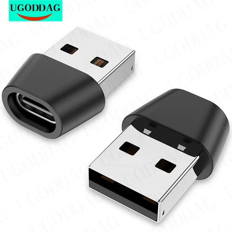 USB OTG Male To Type C Female 어댑터 변환기 USB Type C 케이블 어댑터 커넥터, Macbook Samsung S21 데이터 충전기