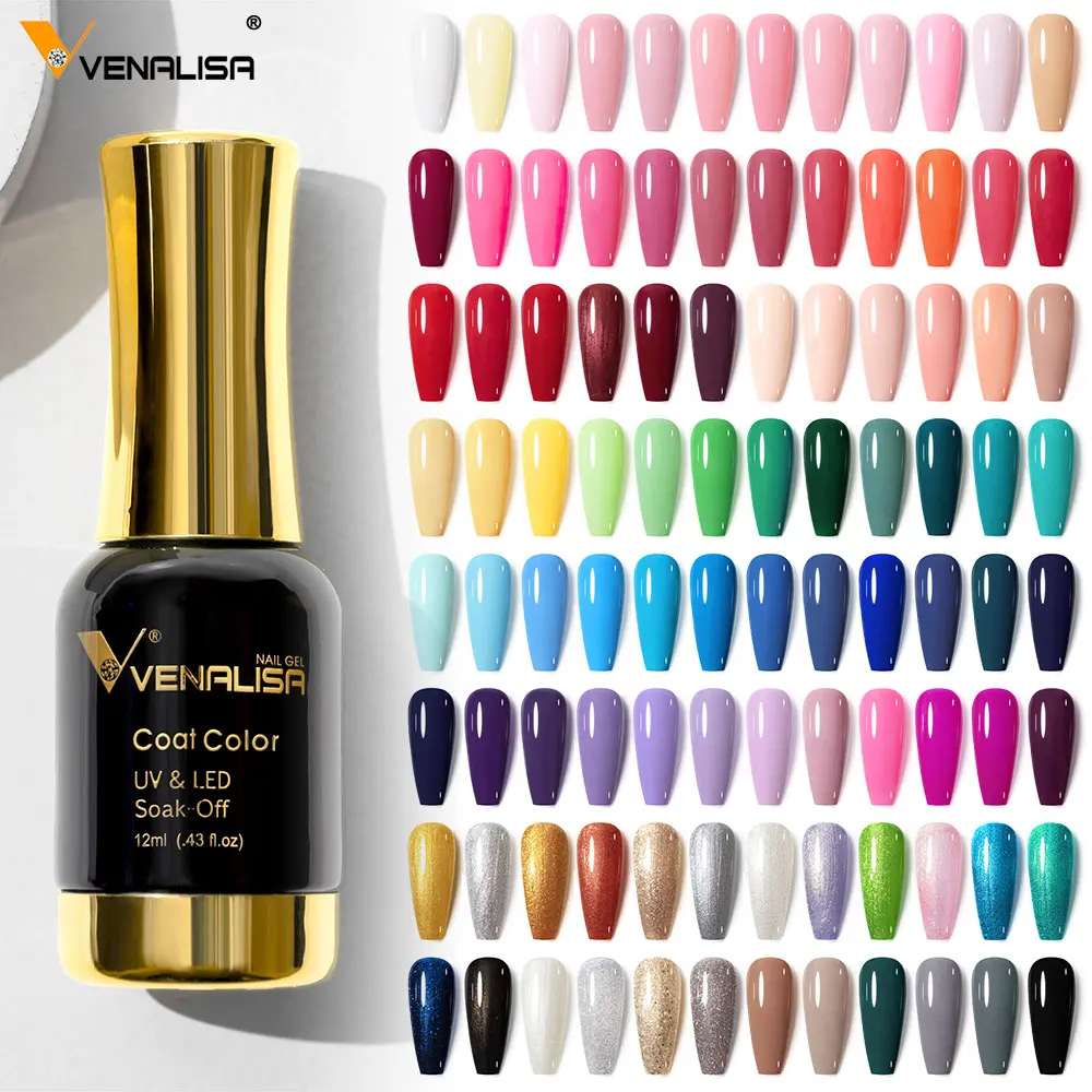 Venalisa-esmalte de Gel para uñas, barniz de uñas de capa superior templada, 111 colores, platino, UV, LED