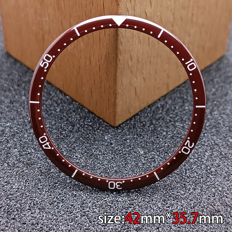 42.9mm*35.7mm High QualityTiltedsmooth Ceramic Bezel Insert Case Watch Accessories Parts Ceramic Bezel