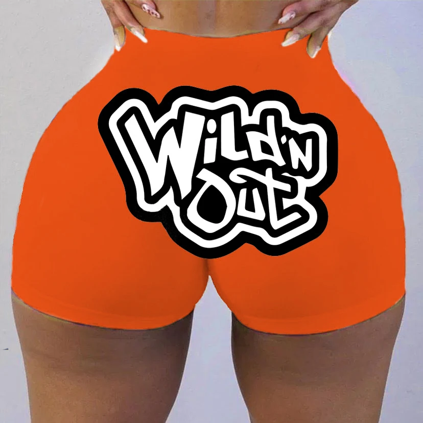 Women Shorts High Waist Sexy Yoga Shorts Printed Mini Snickers Girl Sexy Beach Fitness Booty Skinny Shorts