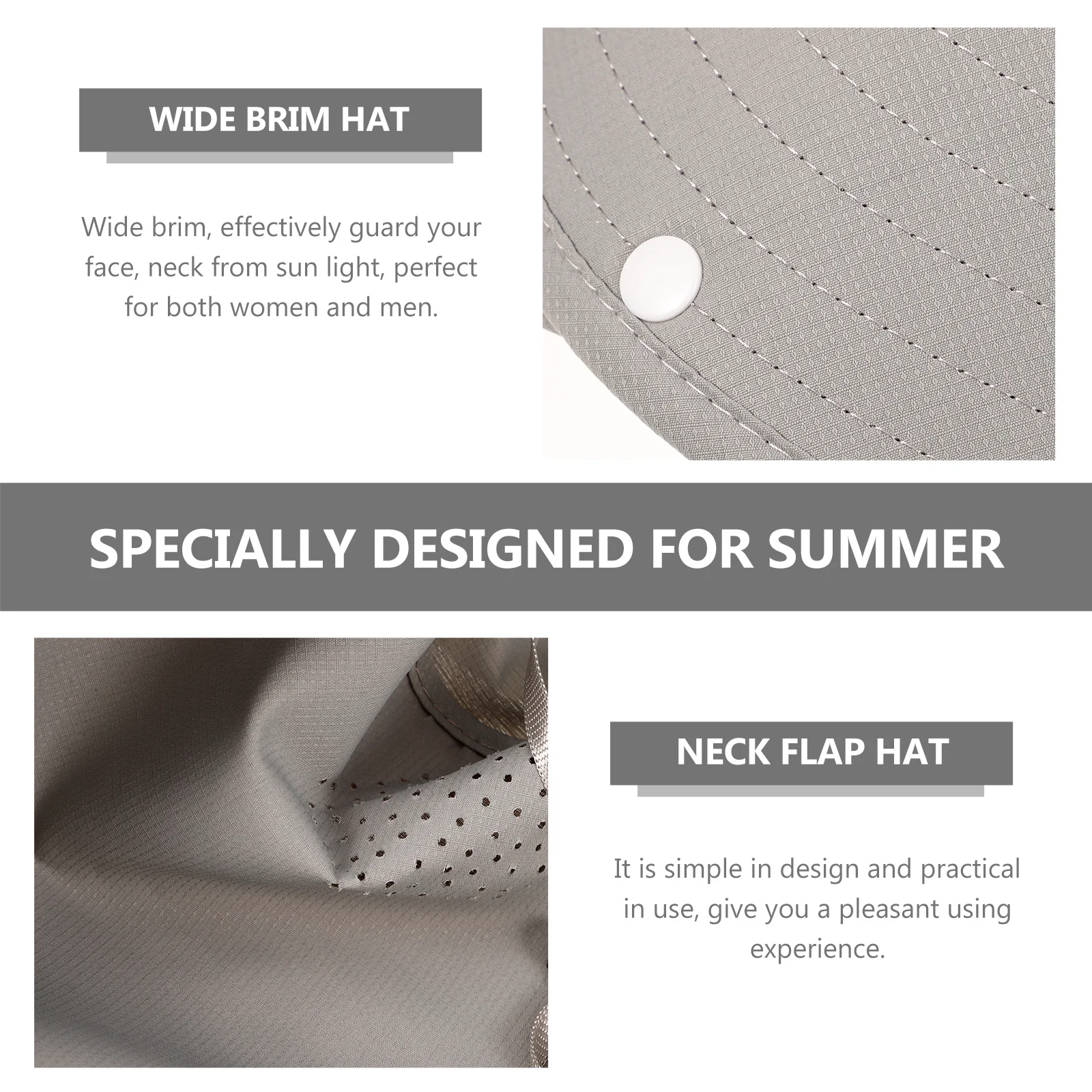 

Summer Sun Protection Wide Brim Hat Breathable Cooling Travel Beach Outdoor Hiking Fishing Cap Men Women Wide Brim Hat