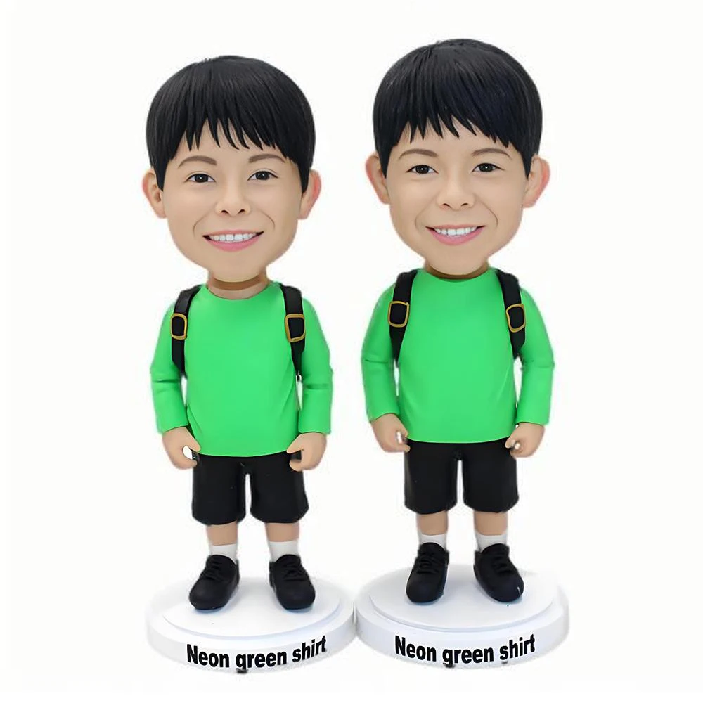 Twin Boys Custom Bobblehead, Personalized Full,Based on Your Photo,Personalized Unique Handmade Bobbleheads Figurine