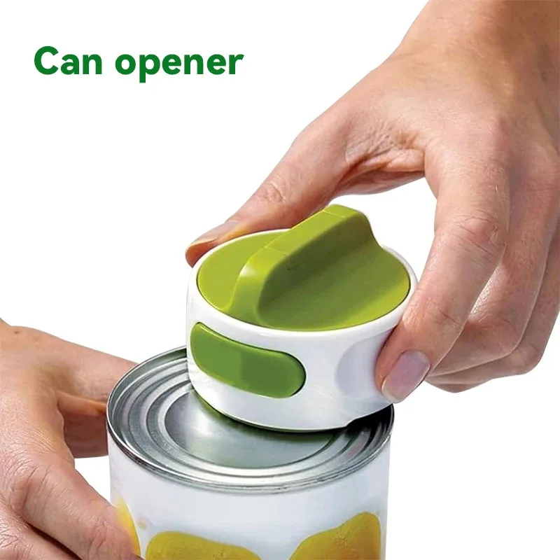 

Portable Manual Can Opener Beer Can-Do Compact Mini Can Opener Kitchen Gadgets Tool Easy Twist Release Safety Open Jar