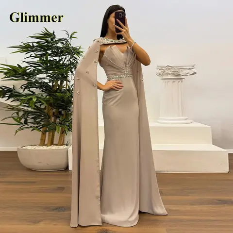 Glimmer Glamorös Aftonklänning Sjöjungfru Strass O-ringning Ärmlös Festkläder Kvinna Vestido De Formatura Anpassad 10 best sales retrofete-klänning - №10