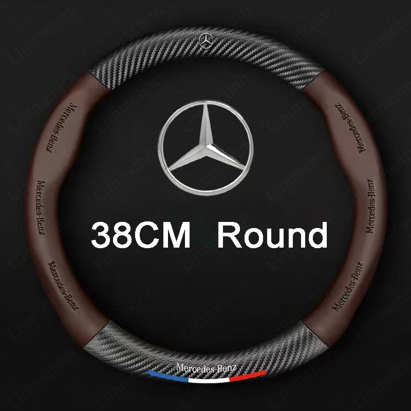 For Mercedes benz A B R G Class GLK GLA S320 W164 W203 W204 W168 CLA CLK CLS ML Car Steering Wheel Cover Auto Emblem Accessories