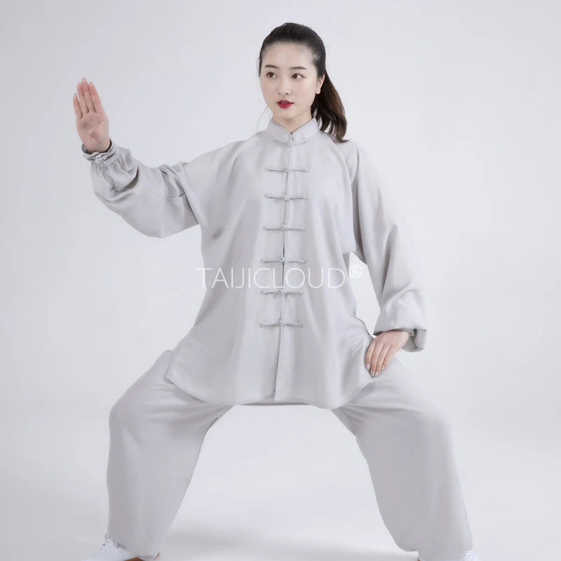 Spring and Autumn Tai Chi Suits for Women - Training Clothes for Men and Women - Chinese Style Morning Exercise Wear for Men