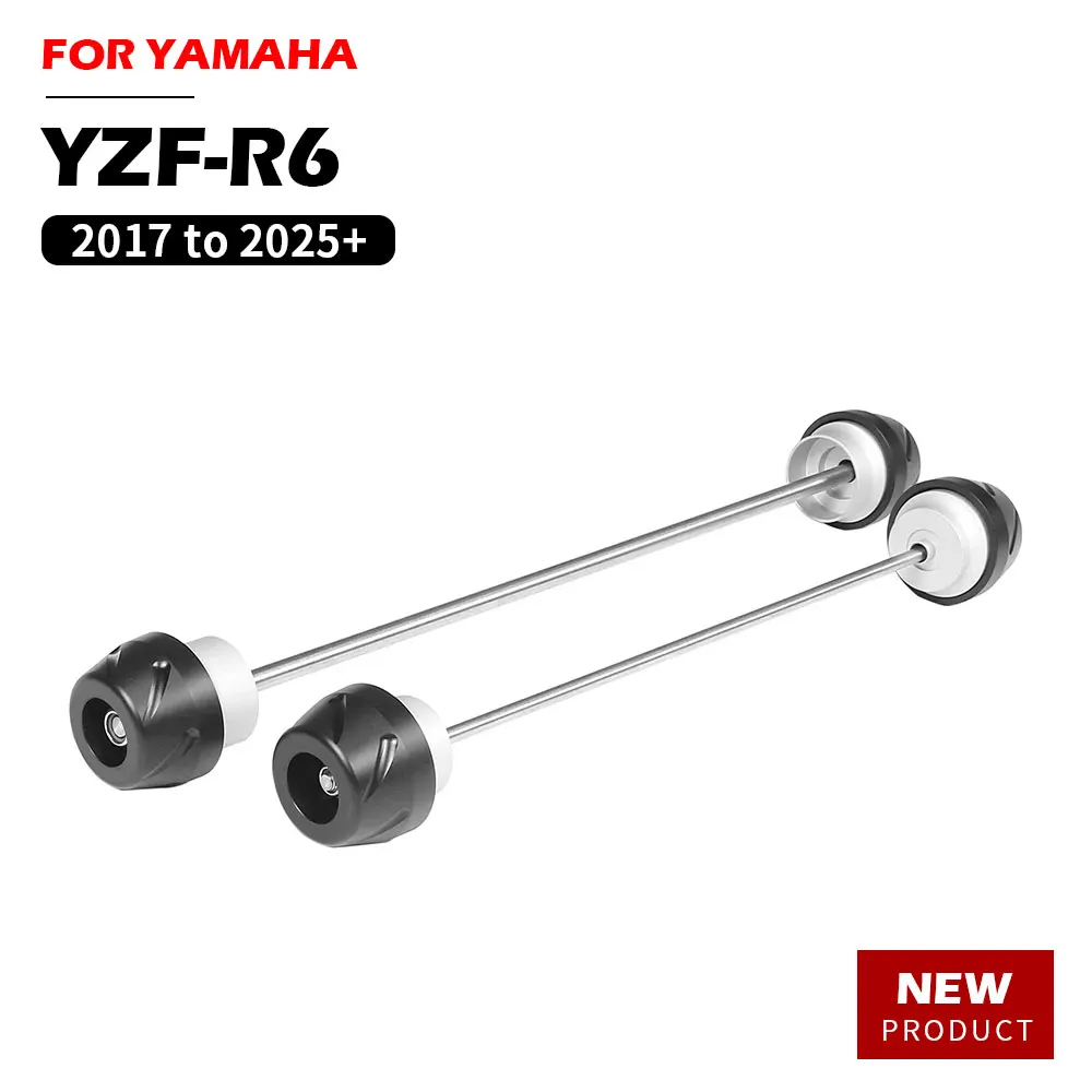 

R6 2017 to 2025 + Anti-collision Slider Accessories For YAMAHA YZF-R6 Motorcycle Front Rear Axle Fork Crash Slider Parts