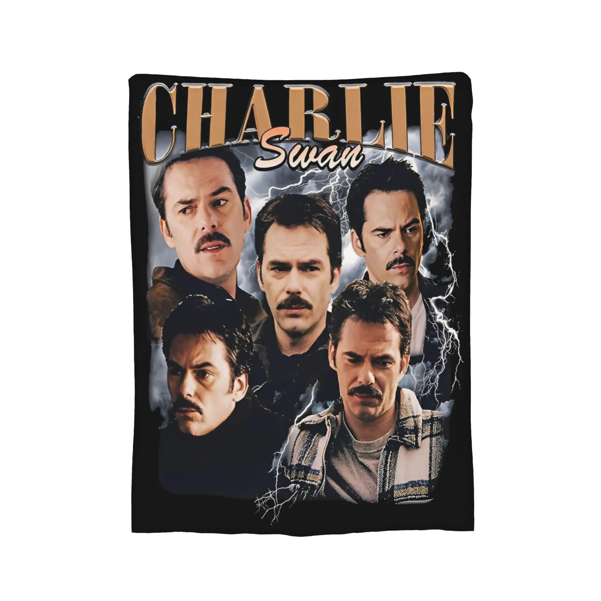 تشارلي سوان خمر 90s بيلي بيرك البطانيات الفانيلا الصيف متعددة الوظائف لينة رمي بطانية للفراش سيارة المفرش