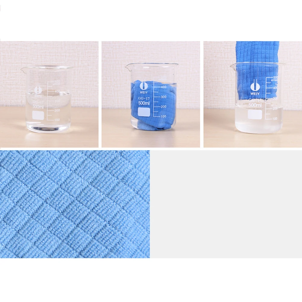

4pcs Cleaning Cloth Scouring Pad Kitchen Duster Fiber Quick Drying Strong Absorbent Excess Liquid Cleaner Bowl Dish
