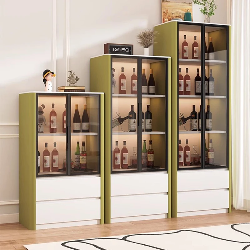 Designer Shelves Bar Cabinet Living Room Mobile Kitchen Restaurant Luxury Display Wine Cabinet Modern Estante Home Furniture