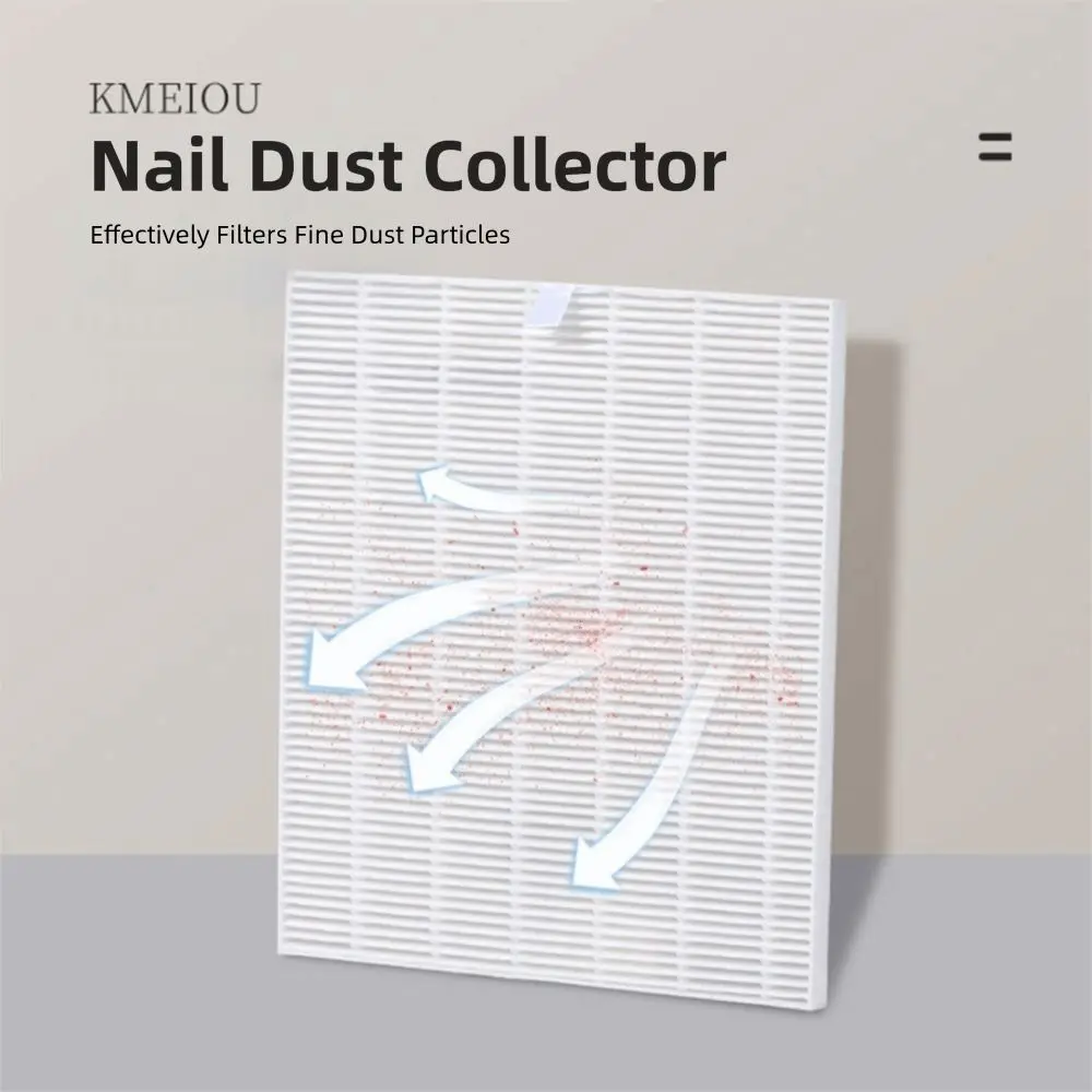 Replacement Nail Dust Collector Filter Reusable Multi-size Nail Vacuum Cleaner Filter High Efficiency Extractor Dust