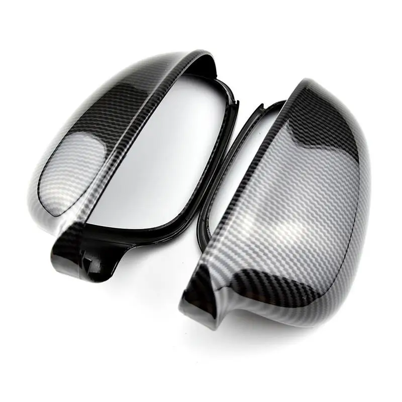 Rearview Mirror Cover Cap Fashion Carbon Fashion ForVW ForVolkswagen ForPassat B6 R36 Golf 5 ForJetta MK5 Car Accessories