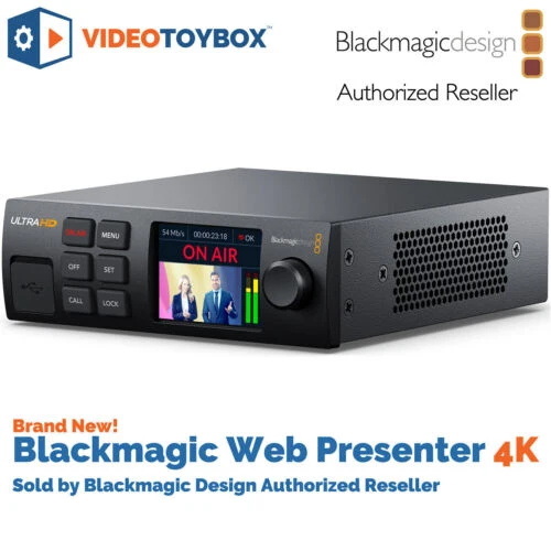 

Blackmagic Design Web Presenter 4K Ultra HD Web Presenter Live Streaming Panel