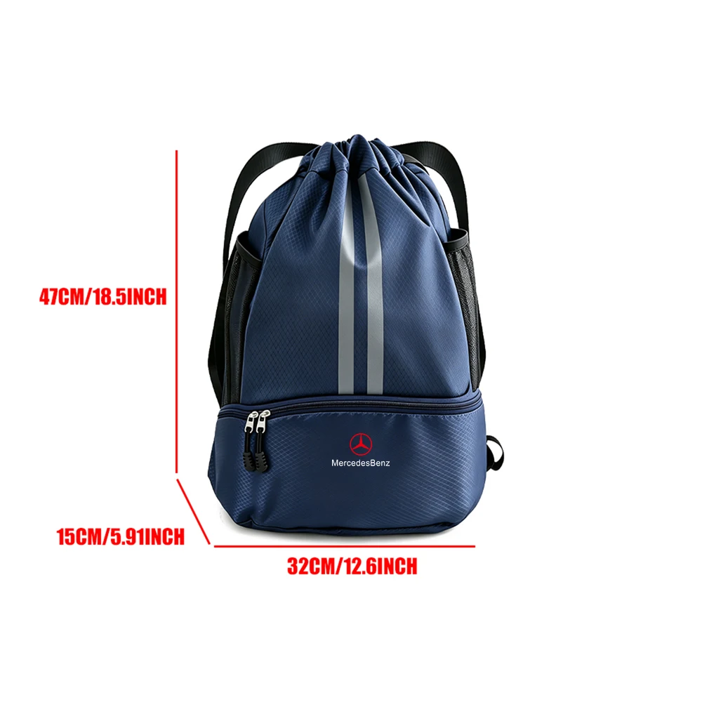 For Mercedes Benz AMG A B C D GLB GLC W108 W168 W177 W190 C180 Car Styling Backpack Dual Shoulder Bag Organizer Tool Sports Bag view 4