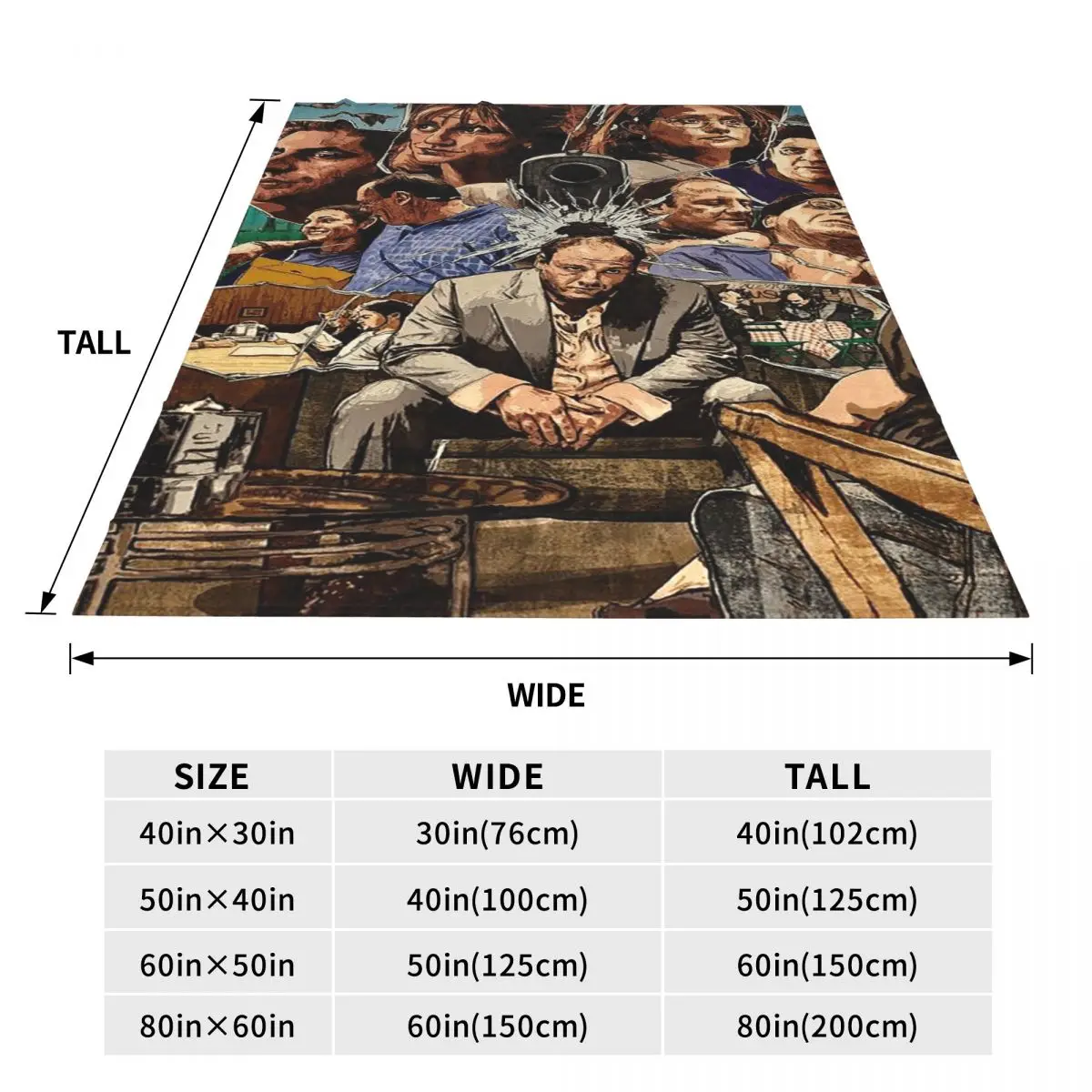 The Sopranos Family Blankets Flannel Sofa Throw Blanket Lightweight for Couch Bedding Outdoor Throws Bedspread Quilt