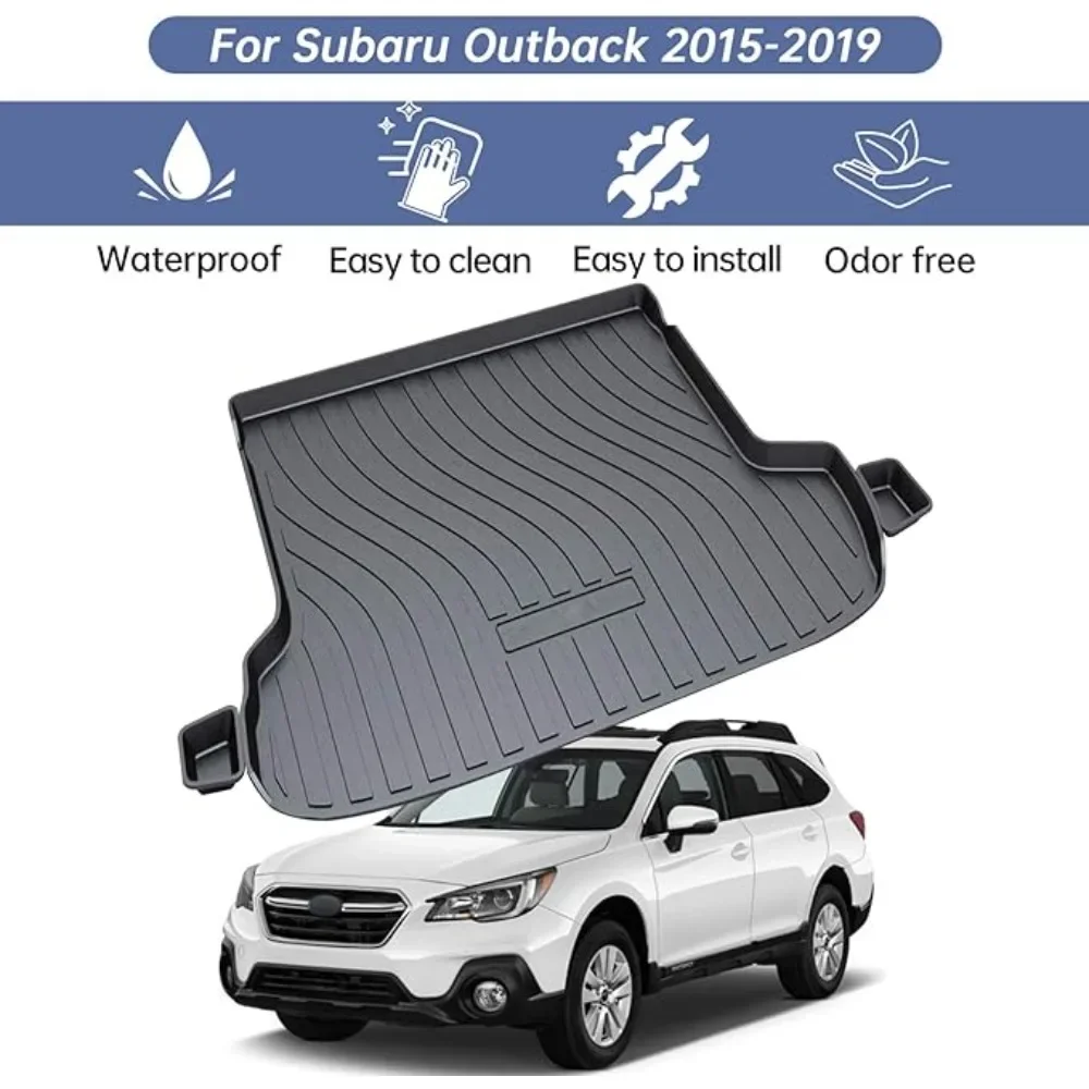 

Car Accessory Trunk Tray Floor Mat All Weather Waterproof Protector Pad 3D Rear Cargo Liner for Subaru Outback 2015-2019