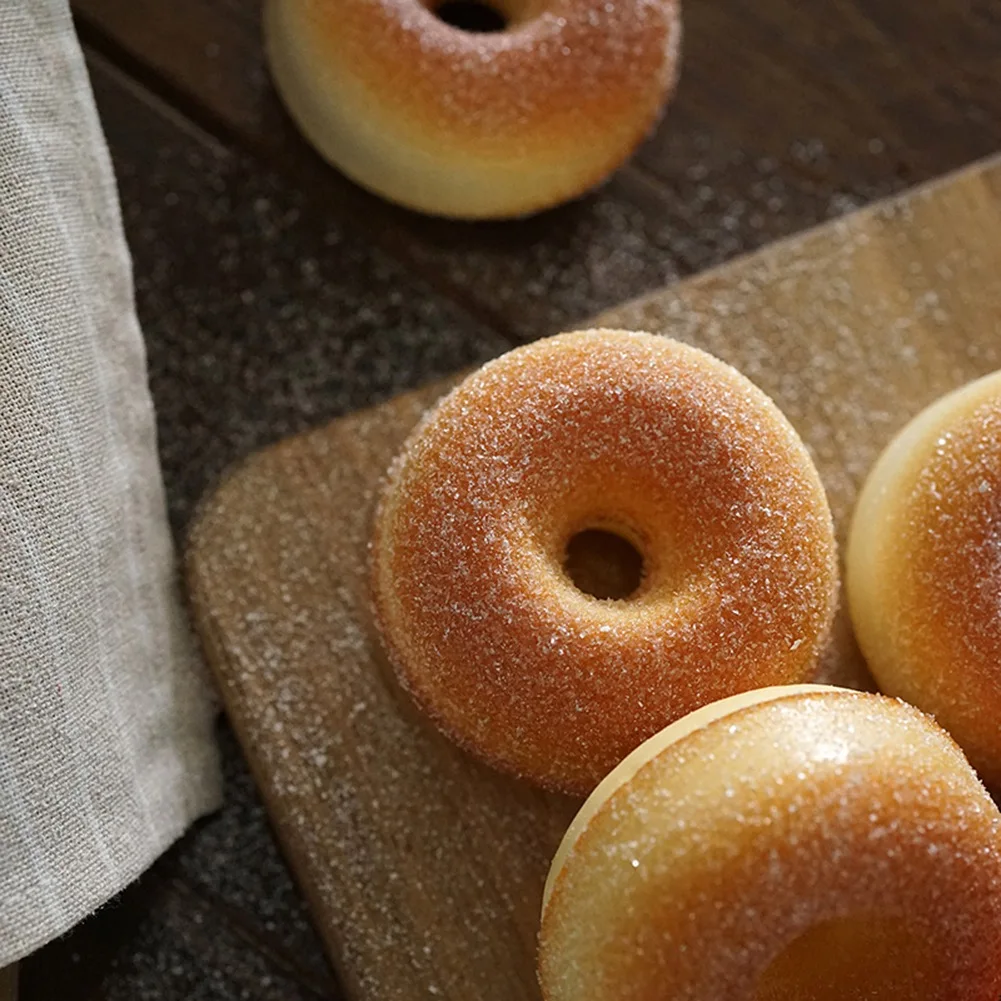 Juguetes de simulación de Donut para niños, accesorios de fotografía de comida de pan falso suave de cocina, modelo de fotografía