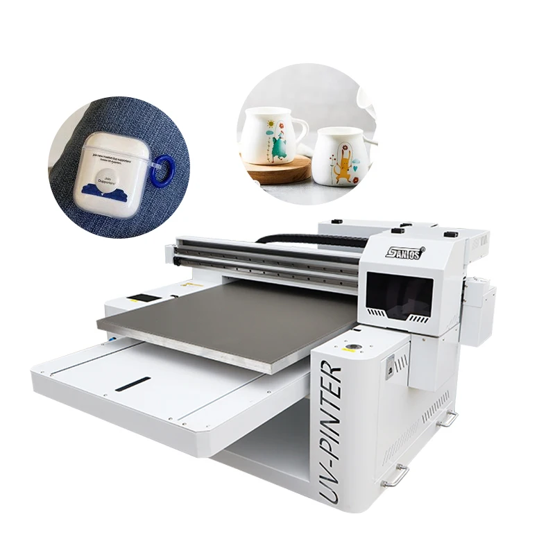 2024 Latest Roll-flat All In One Multi-functional UV Printer 6090 For Wood Kt Board Bottle Mug Phone Case T Shirt