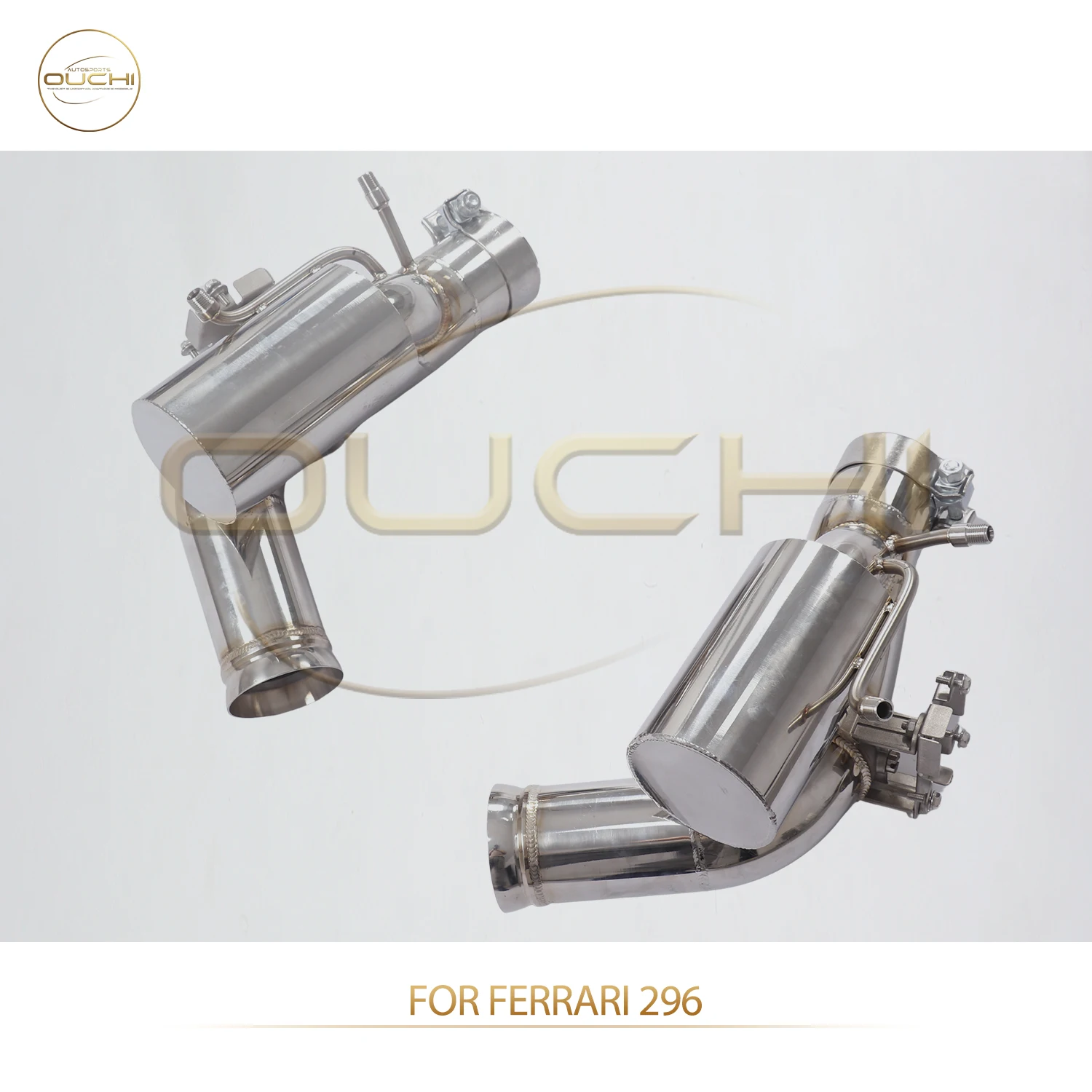 

OUCHI for Ferrari 296 stainless steel catback exhaust with valved Handcrafted New Products Lossless installation