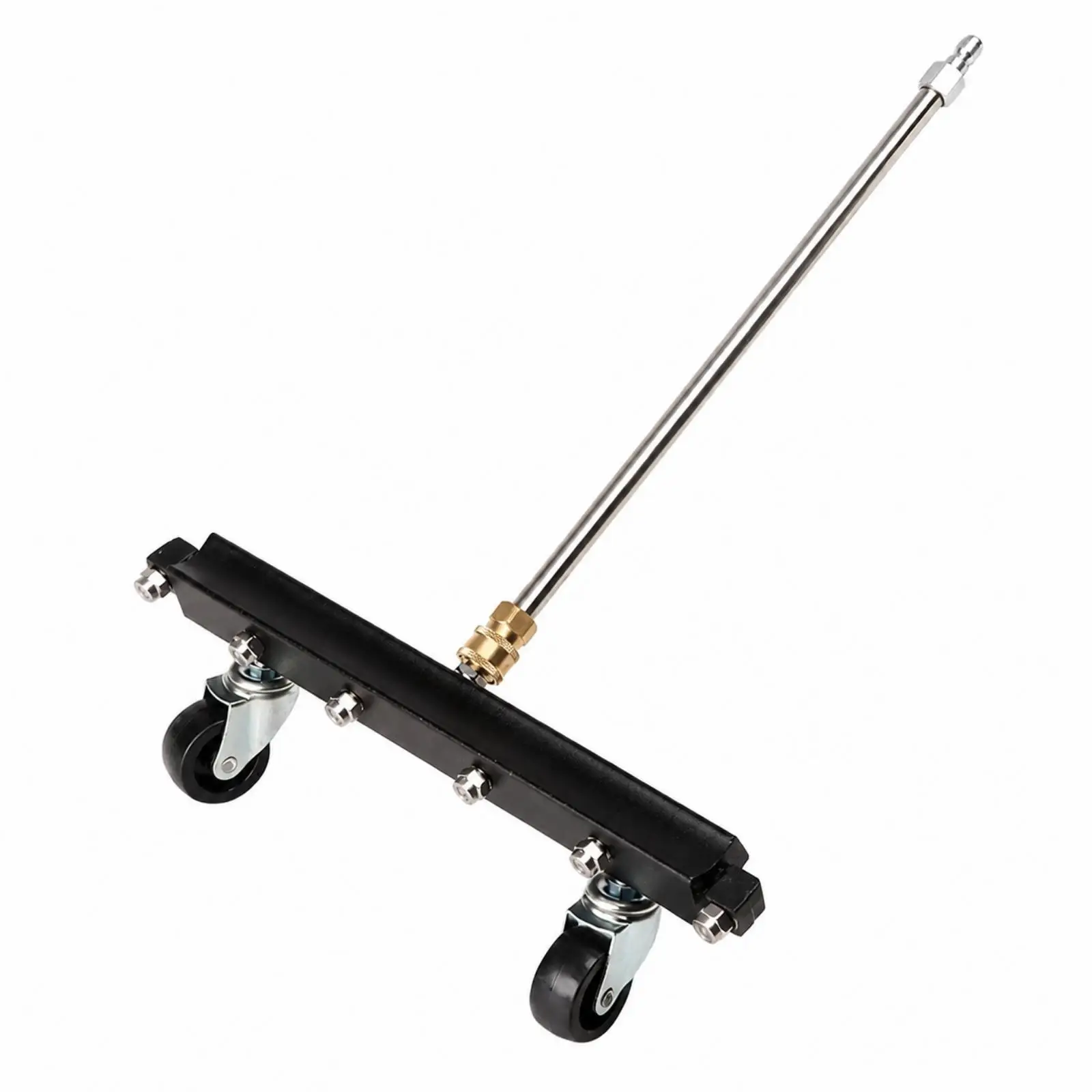 5000 PSI Pressure Washer Surface Cleaner with Stainless Steel Handle and Spray Bar for Vehicle Underbody Road Cleaning