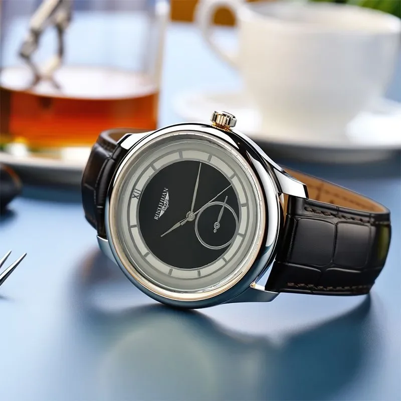 Top Brand Man Wristwatch Luxury Business Waterproof Men Watch For Men Quartz Clock Leather Men's Watches reloj Handsome 2025 New