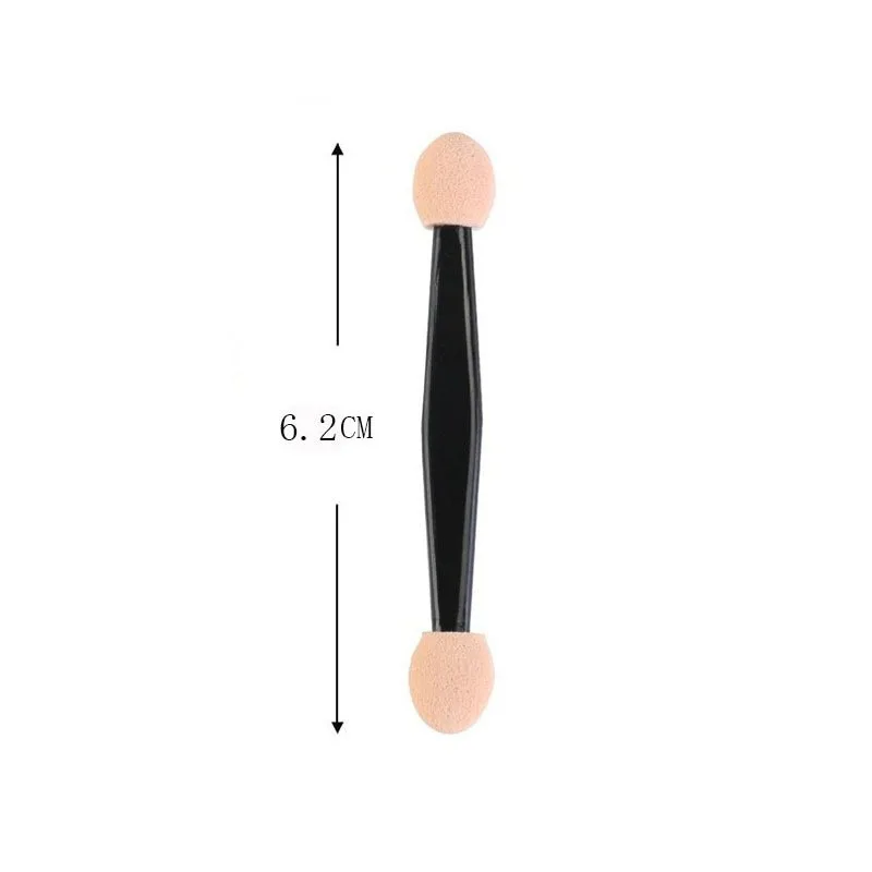 1/20 stuks wegwerp oogschaduwborstel dubbelzijdige spons plastic make-up oogschaduwborstel voor cosmetische applicator make-up