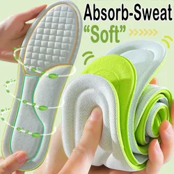 2PCS Deodorant Absorb-Sweat Massage Sport Insole Pads Soft Memory Foam Insoles for Shoes Men Women Feet Orthopedic Shoe Sole Run
