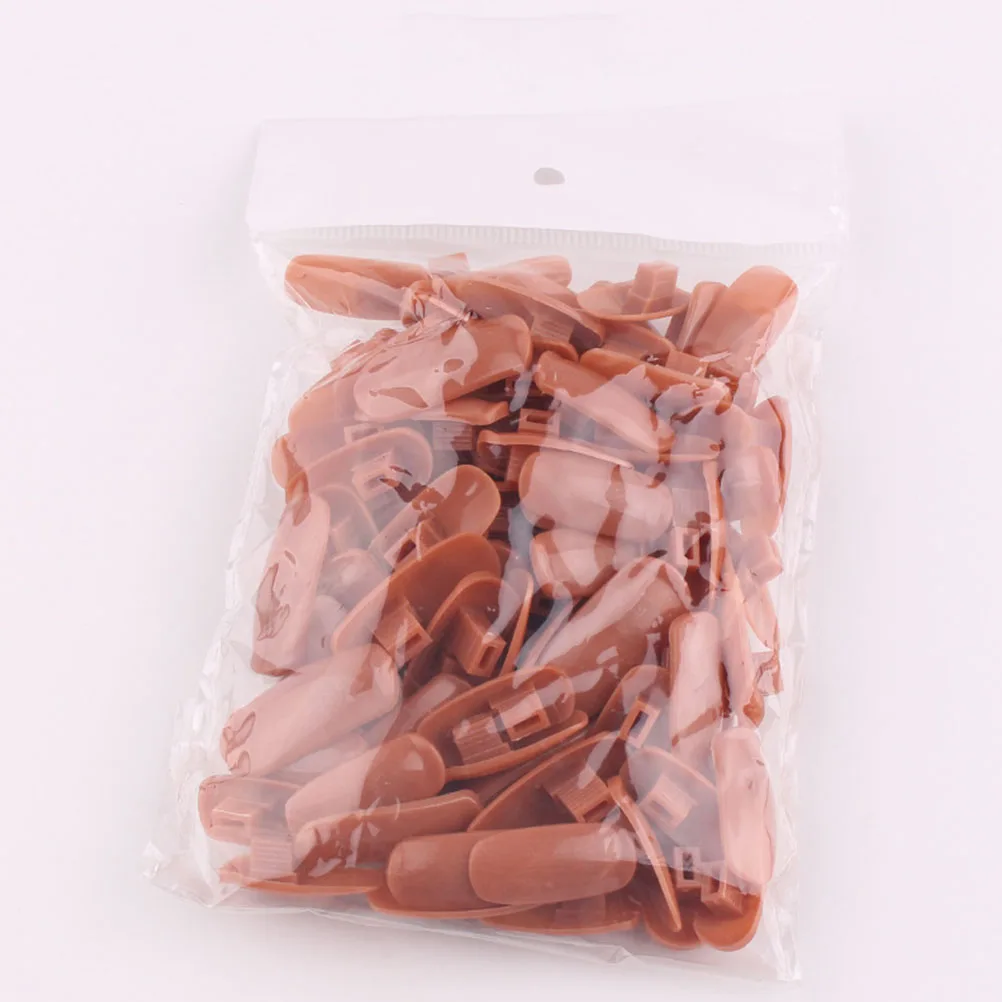 

200 Pcs Practice Nails Manicure DIY Art Fake Finger Tips Tools Supply Nail Beginner Set ABS Material Durable Quantity Nail Art