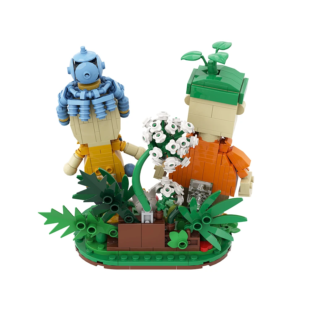 Gobricks MOC It Takes Two Game Bricks Mom And Dad Man Kodi Wife Xiaomei With Base DIY Building Block Educational Toy Kid Gift