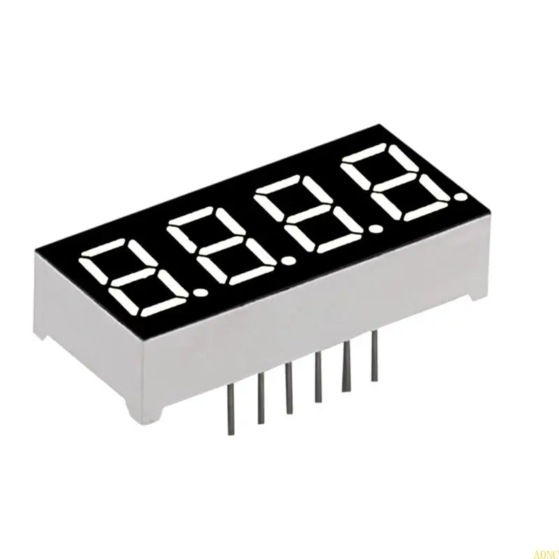 A0NC Pantalla digital LED roja 4 dígitos para interfaces electrodomésticos que mejora brillo Operación energéticamente