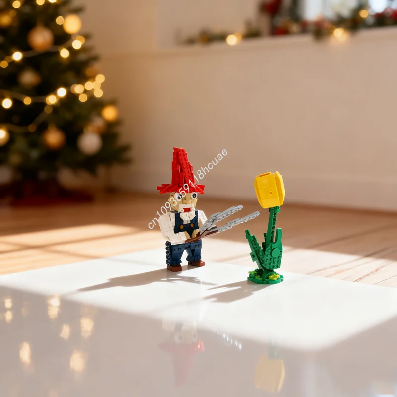 

416 шт. MOC весенние идеи гномов и модель CUUSOOed, строительные блоки, игрушка, архитектура, сборка, рождественские подарки, идея «сделай сам», образование