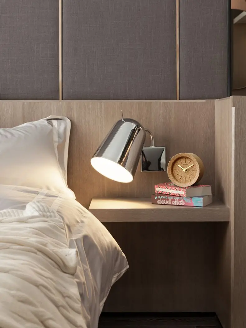 Desktop Alarm Clock Cork Silent Mechanical Alarm Clock Square, Round Home Decoration Environmentally Friendly Material Oak