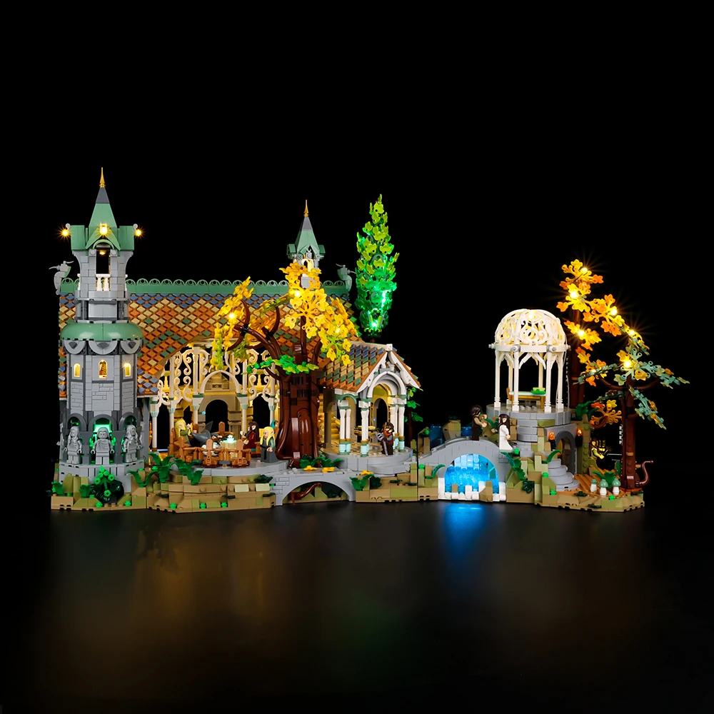 Kyglaring LED Light Kit suitable for Lego 10316 THE LORD OF THE RINGS: RIVENDELL Decorative Lamp Not Lego Building Blocks
