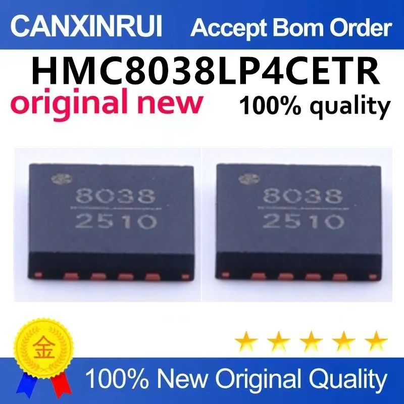（5pcs-10pcs）Original genuine HMC8038LP4CETR silk screen 8038 LFCSP-16 high isolation non reflective switch