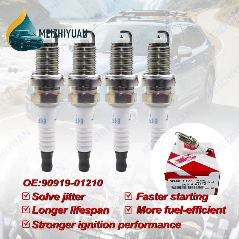 

4/8 шт. 90919-01210 SK20R11 иридиевая свеча зажигания для Toyota Scion Camry RAV4 Tundra Lexus ES LS GS MERCEDES-BENZ C230 C55 Volvo