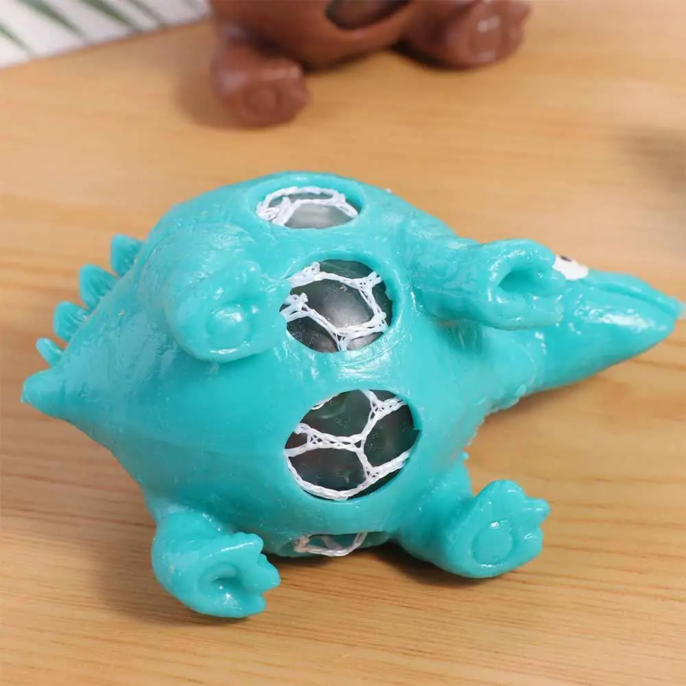 Dinossauro dinossauro malha bola uva brinquedos mão fidget malha bola ventilação dinossauro uva bola espremendo bola contas