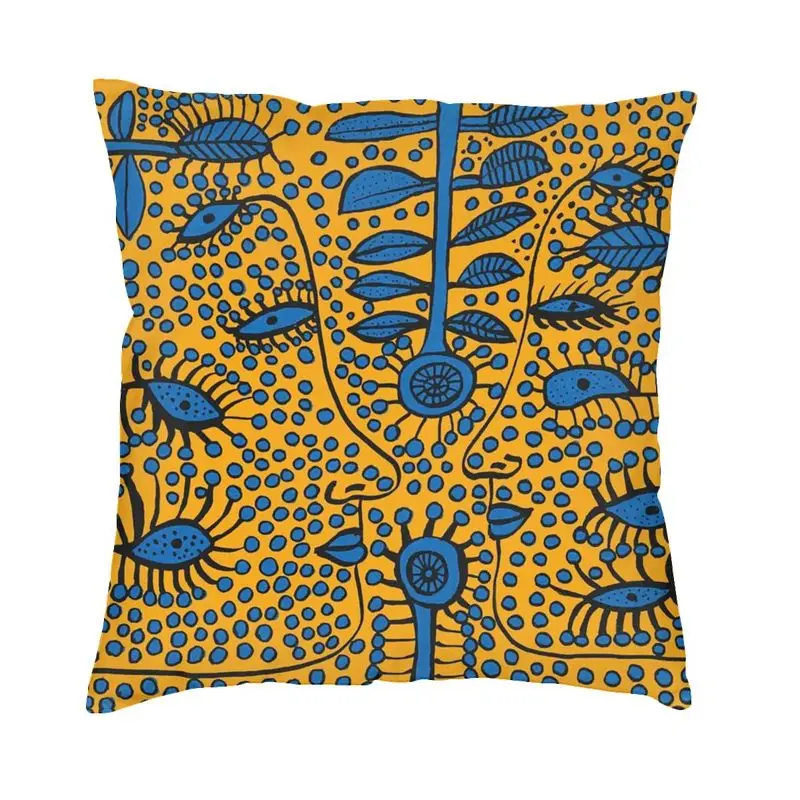 Nordic Style Yayoi Kusama Throw Pillow Case Decoration Custom Square Conversations In Heaven Cushion Cover 45x45 Pillowcover