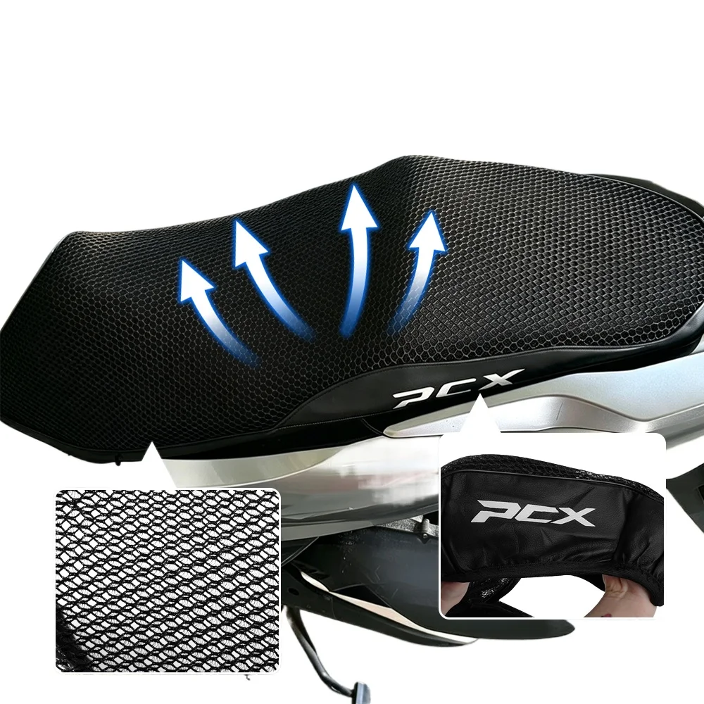 Motorcycle Scooter 3D Breathable Mesh Cover Cushion Protector Fit For PCX125 PCX150 PCX160 PCX 125 150 160 Anti