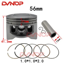 YX 56mm Piston Kit For YX140 YinXiang 140cc Horizontal Engine Dirt Pit Bike Atv Quad Parts 13mm