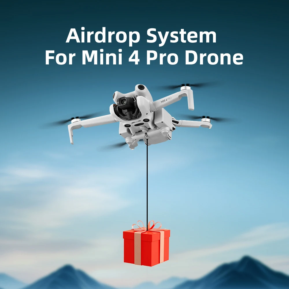 For DJI Mini 4 PRO Thrower Airdrop Airdropper Air Dropping Wedding Gift Fishing Delivery Device Rescue Camera Drone Accessories