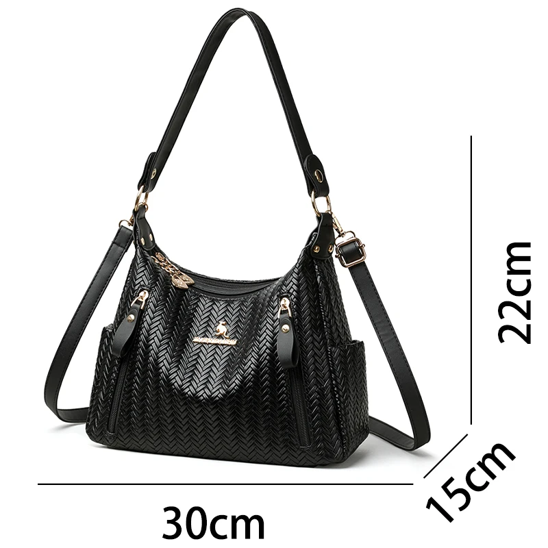 2026 Brand New Shoulder Cross Body Tote Bags For Women Woven Design Large Capacity Shopper Totes Luxury Designer Handbags Ladies