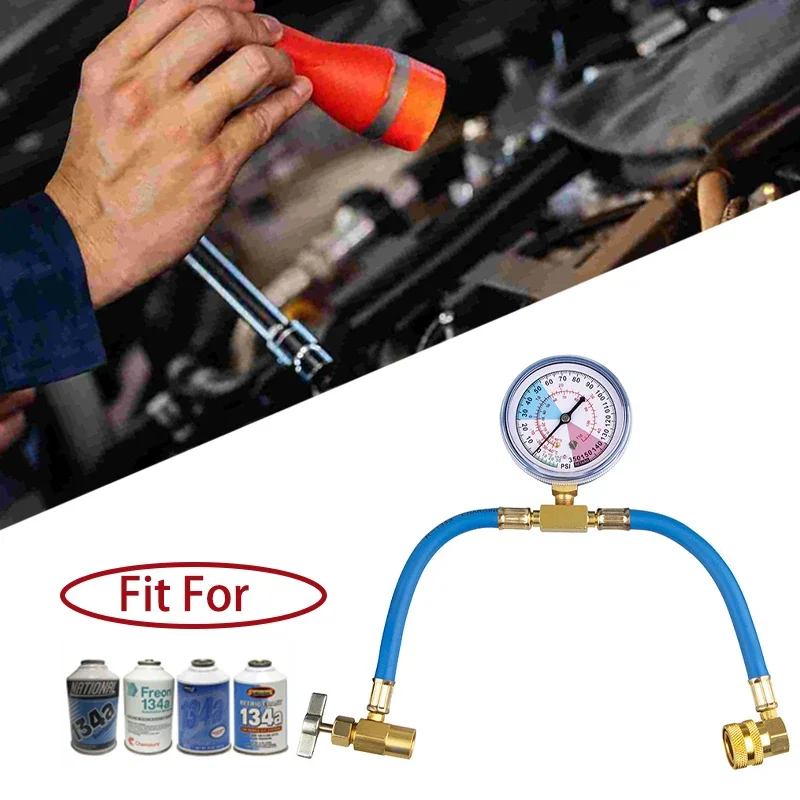 R134a Refrigerant Gas Filling Tools Automotive Air Conditioning Refill AC Recharge Kit Car Air Conditioning Valve Manometer