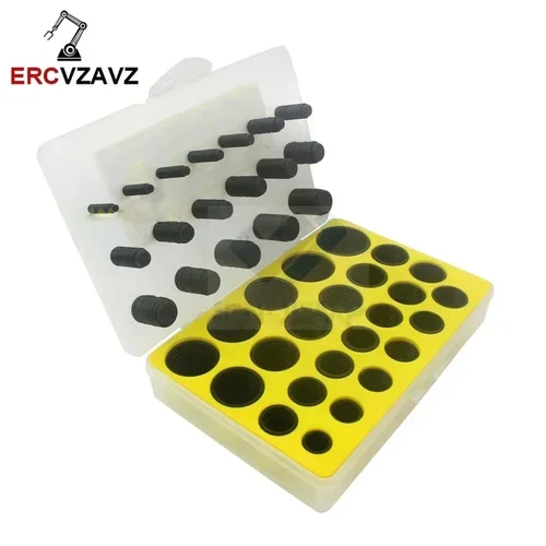 Imagen 2 del producto Kit de sellado de caja de junta tórica portátil, 656 Uds., 42 tamaños, caja de reparación de goma NBR para juntas de reparación de excavadora CAT E320 320B 320C 330C