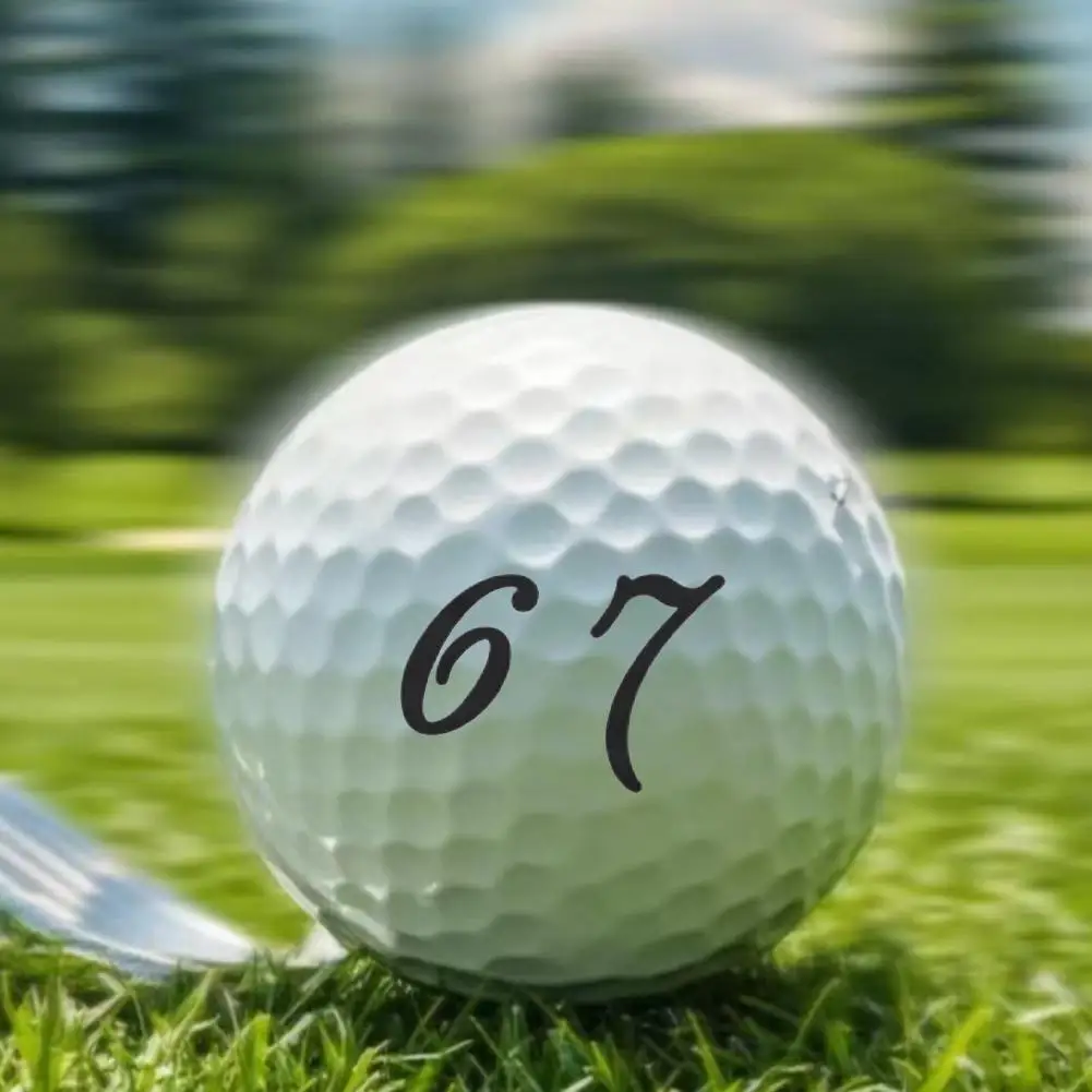1 قطعة كرات الغولف الممارسة 67-مطبوعة هدايا الغولف لطيف مضحك كرة جولف هدية الرياضة في الهواء الطلق ممارسة كرة جولف لوازم الغولف