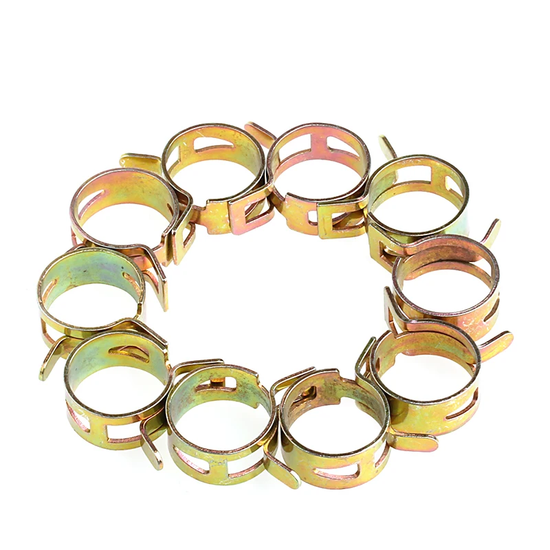 10 Uds 5-22mm Clip resorte línea combustible manguera tubo agua abrazaderas sujeción