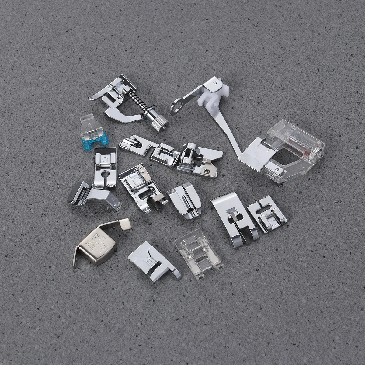 

Набор прижимных лапок для швейной машины, металлические пластиковые бытовые аксессуары, инструменты для ремонта многофункциональных