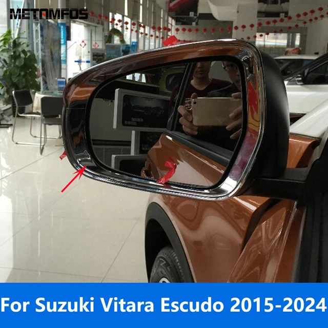 Dla Suzuki Vitara Escudo 2015-2021 2022 2023 2024 Chromowane lusterko wsteczne boczne Osłona przeciwsłoneczna Osłona przeciwdeszczowa Akcesoria