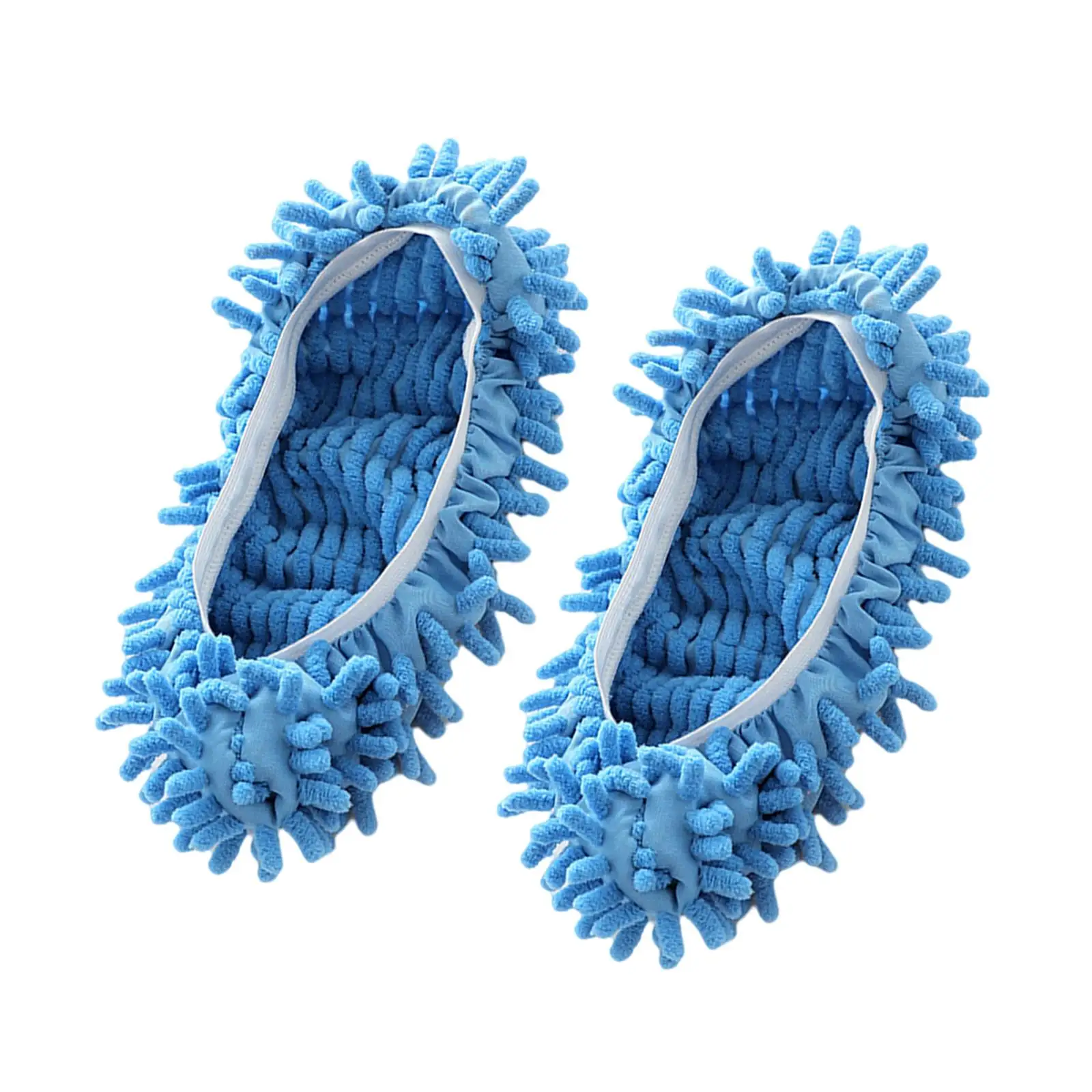 Soft Reusable Mop Slippers for Home Floor Cleaning Dusting Sweeping with Elastic Band Microfiber Covers for Women Men