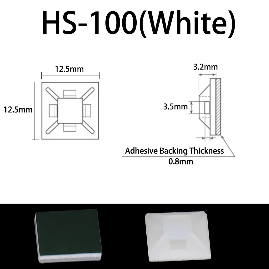 Variant: 50Pcs HS-100 White